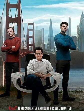 Spock, Bones, and J.J. Abram for Star Trek Into Darkness 