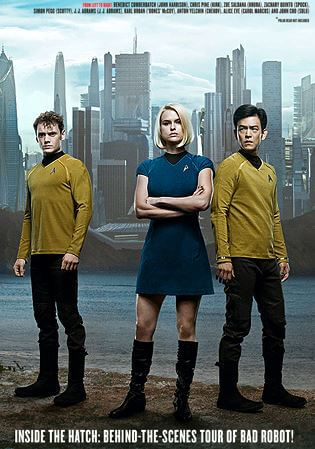 Chekov, Sulu, and Dr. Carol Marcus for Star Trek Into Darkness