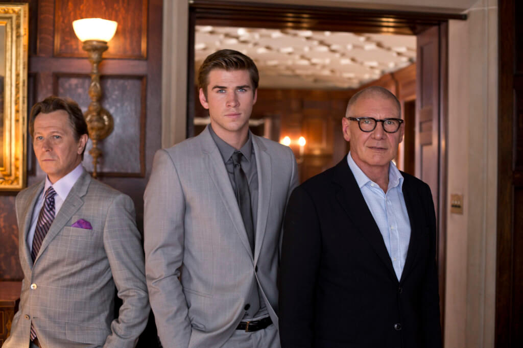 paranoia image with oldman ford and hemsworth