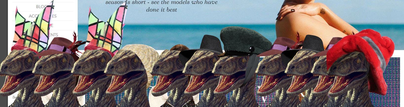 vogue konami code raptor in hats