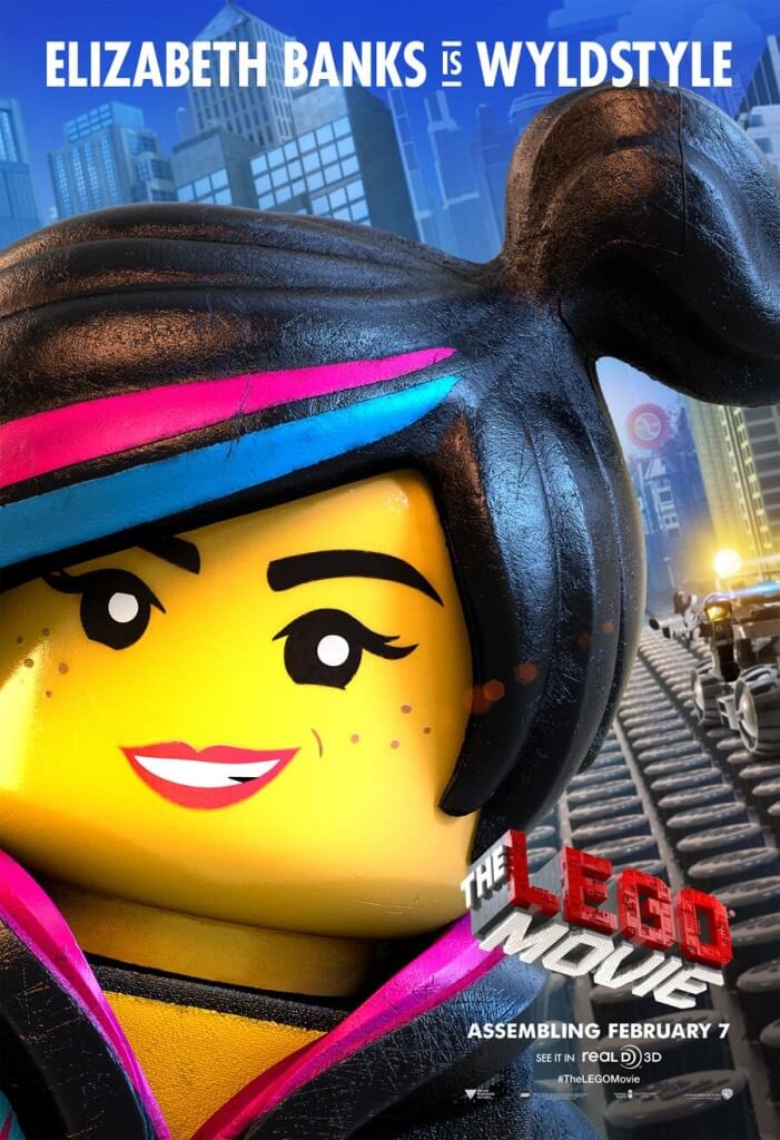 elizabeth banks wyldstyle lego movie poster