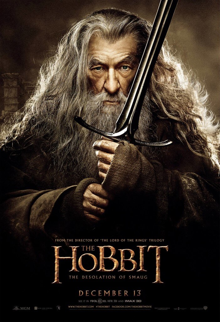 hobbit desolation of smaug gandalf poster