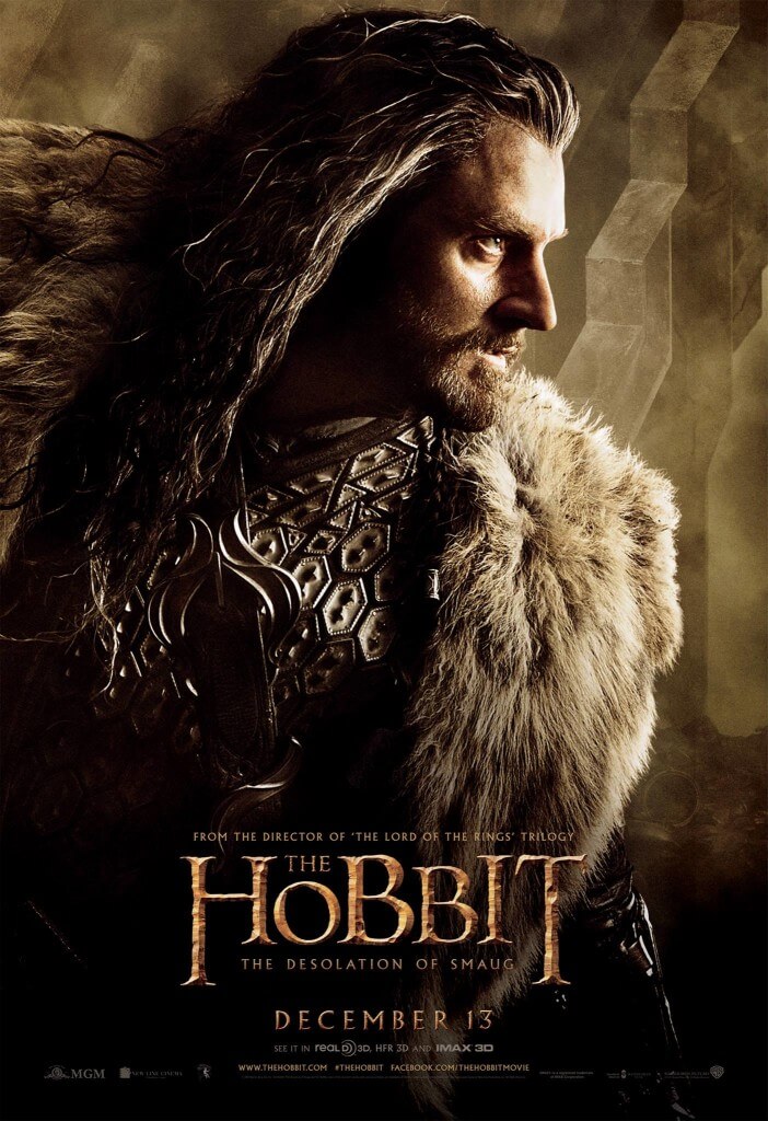 hobbit desolation of smaug thorin oakensheild poster