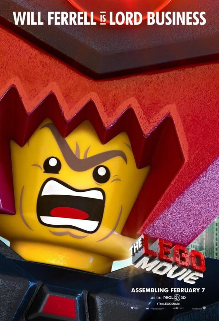 will ferrell lord business lego movie poster