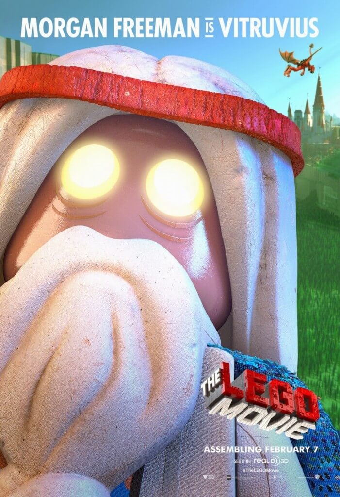 morgan freeman vitruvius lego movie poster