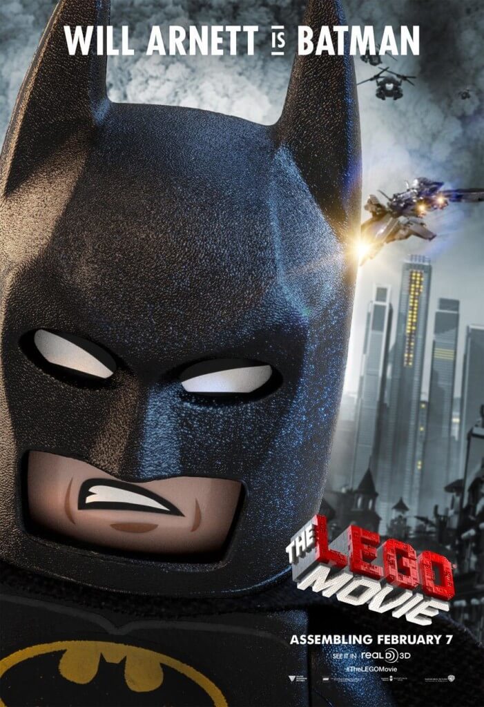 will arnett batman lego movie poster