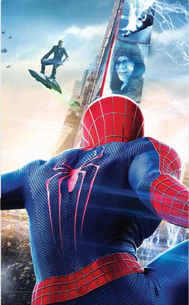 amazing spider-man 2 tryptic poster green goblin