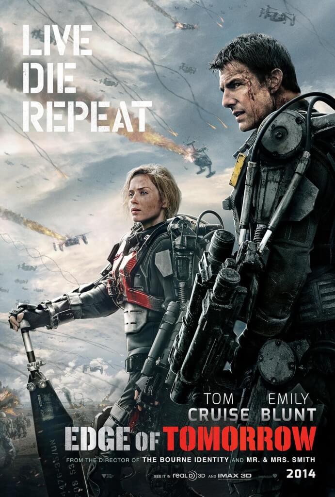 edge of tomorrow cruise and blunt movie poster