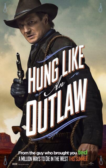 million ways to die in the west liam neeson poster