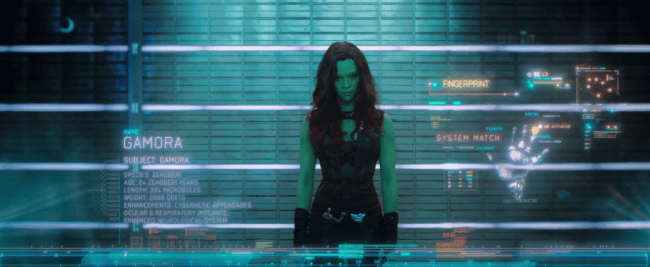 guardians of the galaxy trailer gamora image