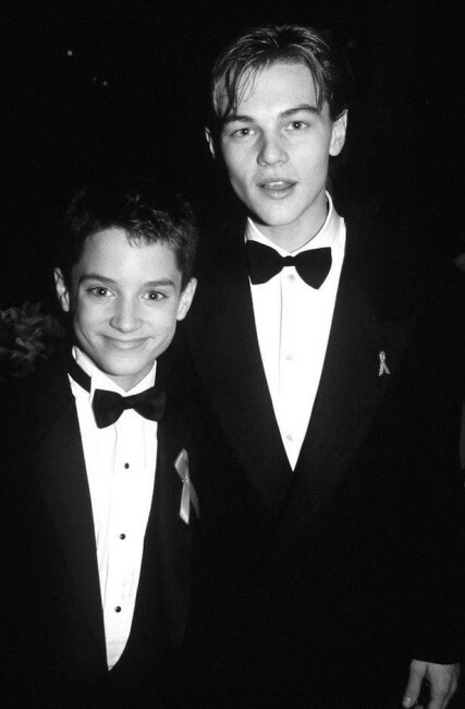 leonardo dicaprio elijah wood rare photo