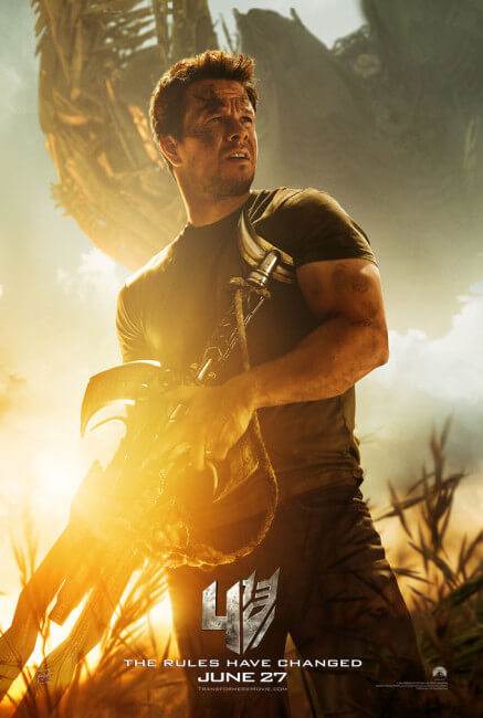 mark wahlberg transformers age of extinction poster