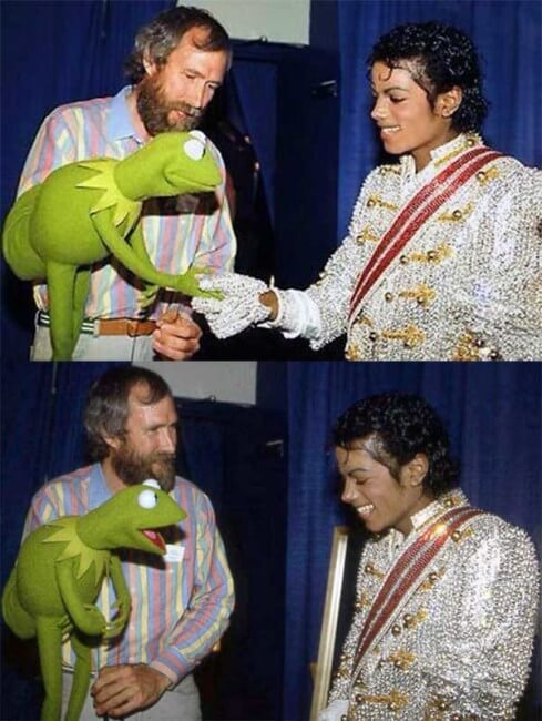 michael jackson & jim henson rare photo