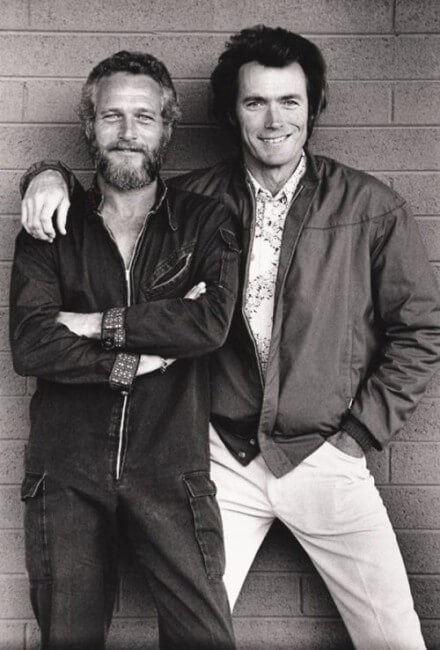 paul newman & clint eastwood rare photo