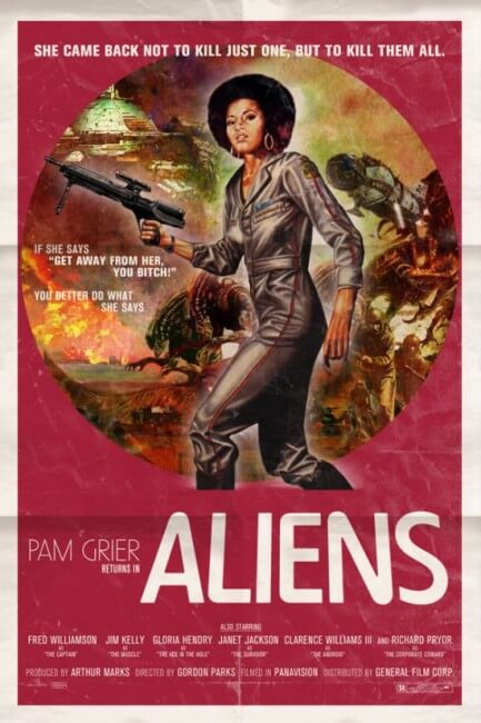 aliens vintage poster