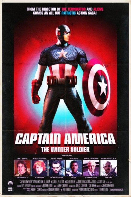 captain america the winter soldier vintage poster