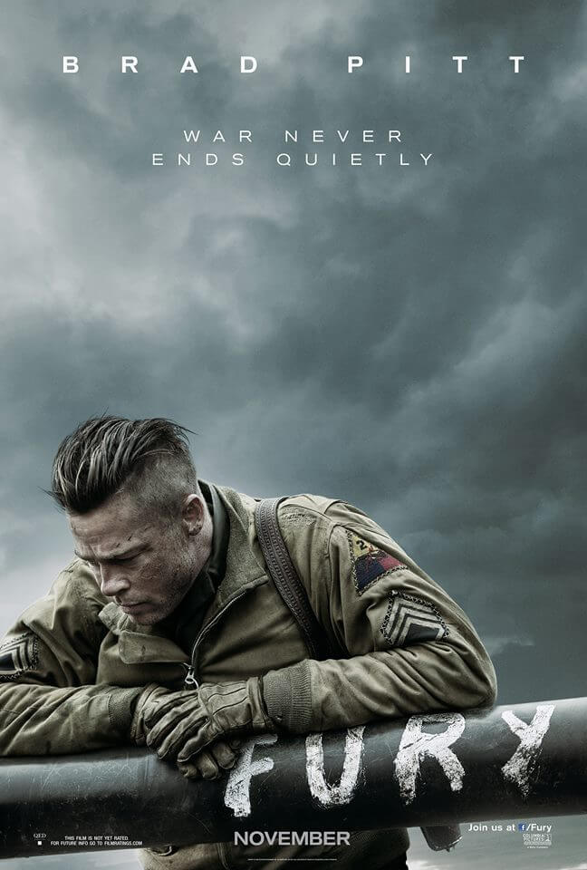 brad pitt fury poster