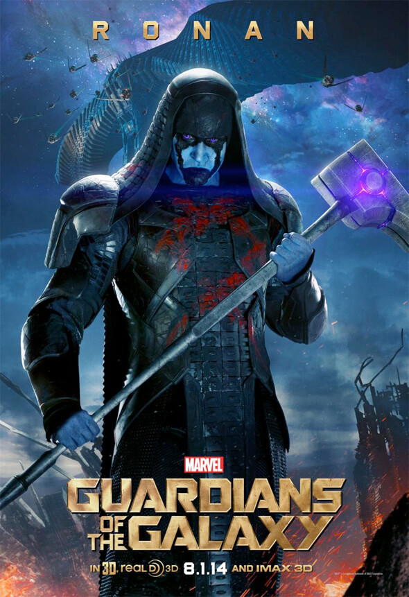 guardians of the galaxy character poster ronan