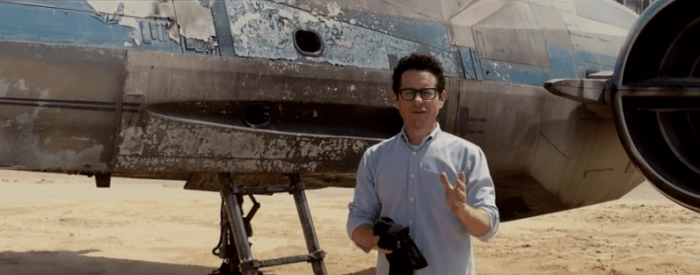 jj abrams star wars episode 7 x-wing reveal