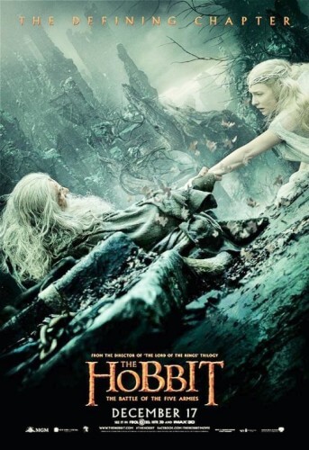 hobbit battle of five armies gandalf and galadriel poster