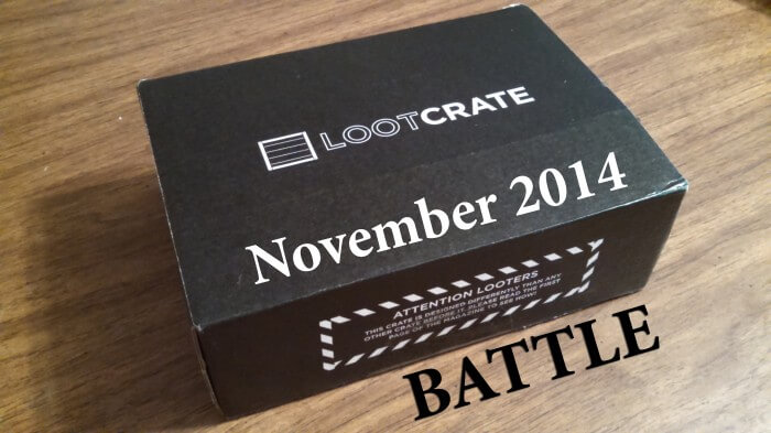 battle crate november 2014 loot crate unboxing