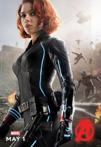 avengers age of ultron black widow character poster