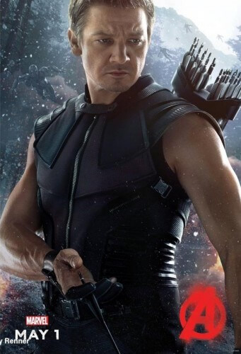 avengers age of ultron hawkeye character poster