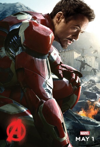 avengers age of ultron iron man character poster