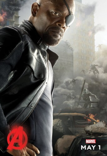 avengers age of ultron nick fury character poster