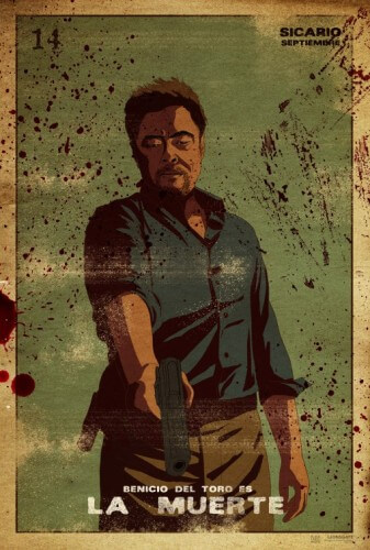 sicario movie benicio del toro poster