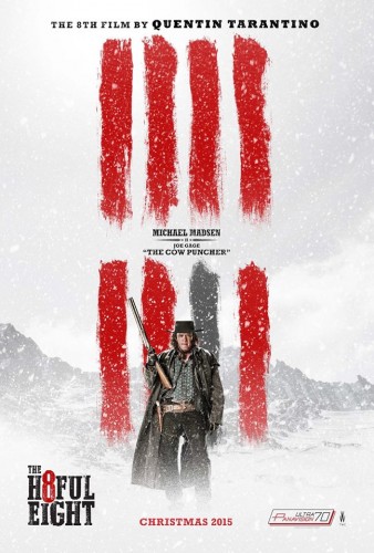 hateful eight movie poster michael madsen the cow puncher