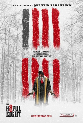 hateful eight movie poster samuel l jackson bounty hunter
