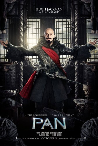 pan movie poster hugh jackman blackbeard 2