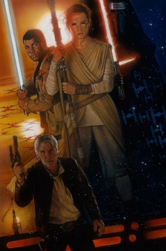 star wars force awakens d23 drew struzan poster