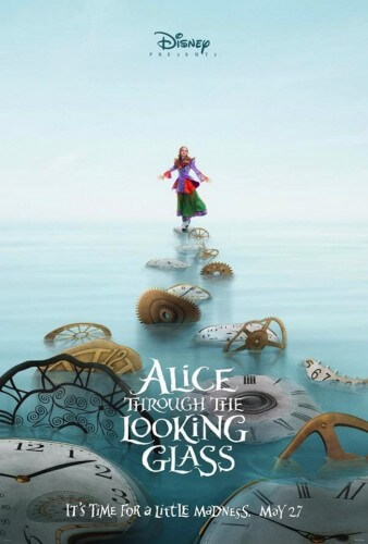 alice through the looking glass poster mia wasikowska