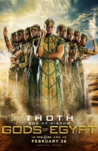 gods of egypt movie poster chadwick boseman thoth