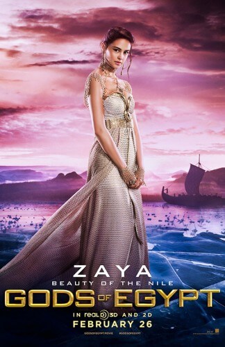 gods of egypt movie poster courtney eaton zaya