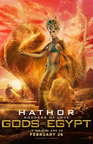 gods of egypt movie poster elodie yung hathor