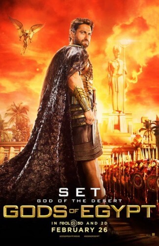 gods of egypt movie poster gerard butler set