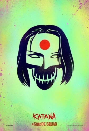 suicide squad movie katana character poster