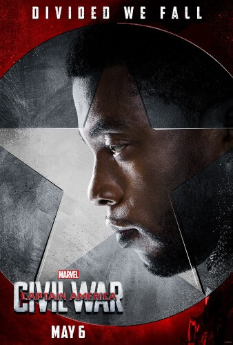 captain america civil war black panther poster