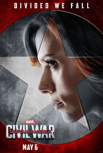 captain america civil war black widow poster