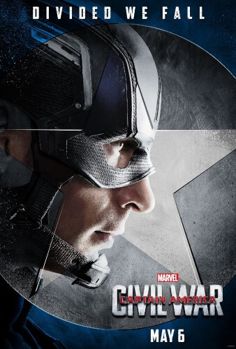 captain america civil war cap poster