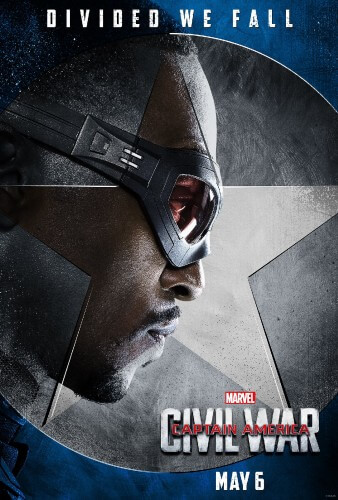 captain america civil war falcon poster