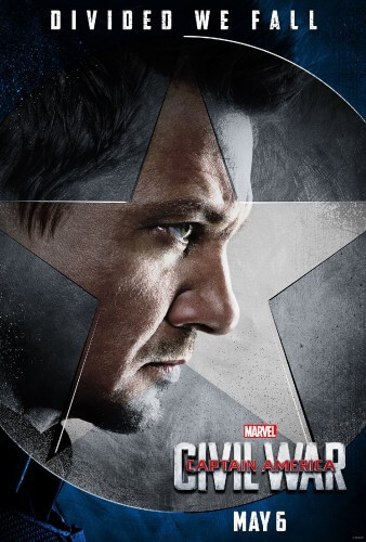 captain america civil war hawkeye poster