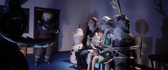 frozen the thing claymation parody video