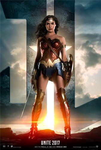 justice league movie poster wonder woman