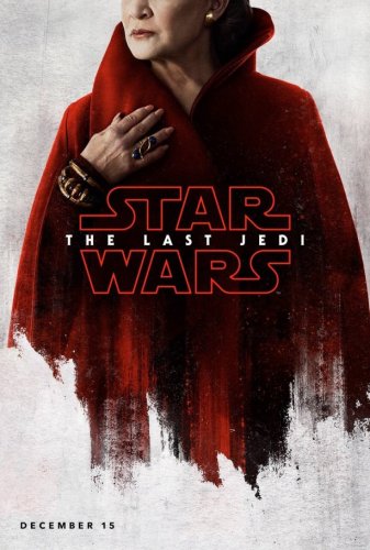 princess-leia star wars last jedi character poster