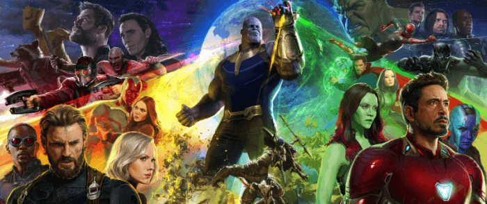avengers infinity war movie poster comic con