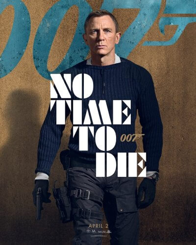 daniel craig no time to die jamess bond character poster